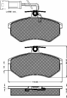 BSF 10259 - Kit de plaquettes de frein, frein à disque cwaw.fr