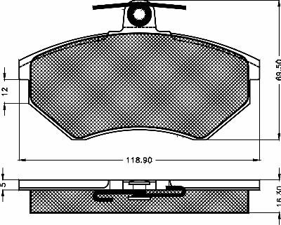 BSF 10254 - Kit de plaquettes de frein, frein à disque cwaw.fr