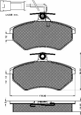 BSF 10255 - Kit de plaquettes de frein, frein à disque cwaw.fr