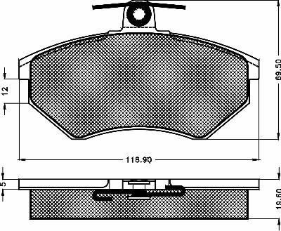 BSF 10256 - Kit de plaquettes de frein, frein à disque cwaw.fr