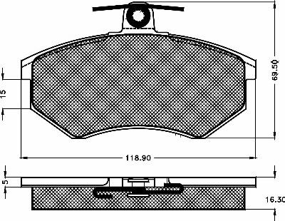 BSF 10258 - Kit de plaquettes de frein, frein à disque cwaw.fr