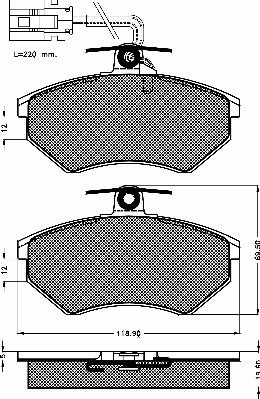 BSF 10252 - Kit de plaquettes de frein, frein à disque cwaw.fr