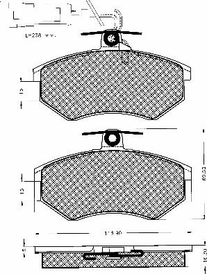 BSF 10257 - Kit de plaquettes de frein, frein à disque cwaw.fr