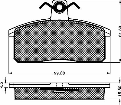 BSF 10264 - Kit de plaquettes de frein, frein à disque cwaw.fr