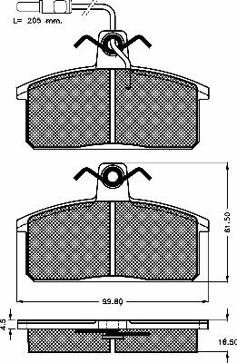 BSF 10265 - Kit de plaquettes de frein, frein à disque cwaw.fr