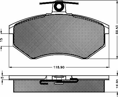 BSF 10260 - Kit de plaquettes de frein, frein à disque cwaw.fr