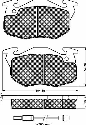 BSF 10200 - Kit de plaquettes de frein, frein à disque cwaw.fr