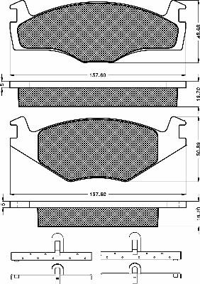 BSF 10214 - Kit de plaquettes de frein, frein à disque cwaw.fr