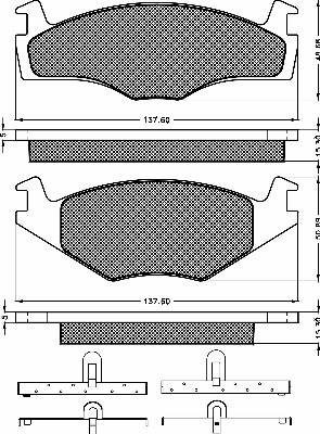 Magneti Marelli 323700020700 - Kit de plaquettes de frein, frein à disque cwaw.fr