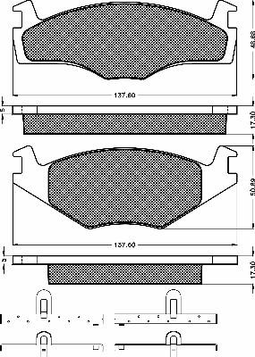 BSF 10212 - Kit de plaquettes de frein, frein à disque cwaw.fr