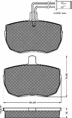 BSF 10289 - Kit de plaquettes de frein, frein à disque cwaw.fr