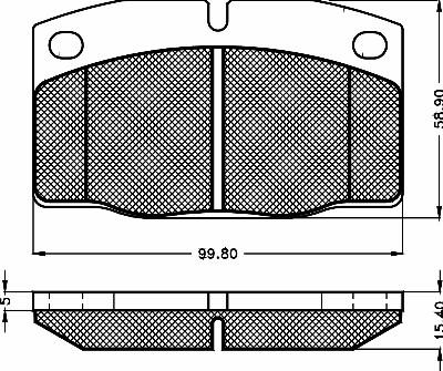 BSF 10280 - Kit de plaquettes de frein, frein à disque cwaw.fr