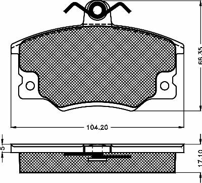 BSF 10235 - Kit de plaquettes de frein, frein à disque cwaw.fr