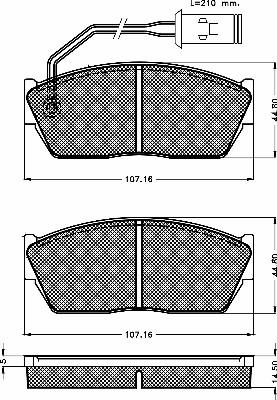 BSF 10230 - Kit de plaquettes de frein, frein à disque cwaw.fr