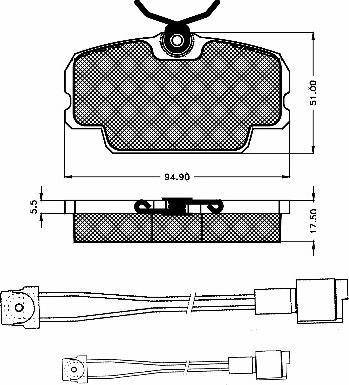 BSF 10238 - Kit de plaquettes de frein, frein à disque cwaw.fr