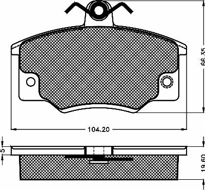 BSF 10232 - Kit de plaquettes de frein, frein à disque cwaw.fr