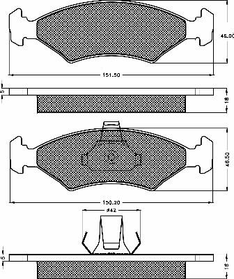 BSF 10276 - Kit de plaquettes de frein, frein à disque cwaw.fr