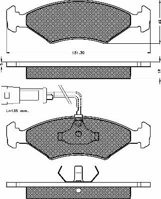 BSF 10273 - Kit de plaquettes de frein, frein à disque cwaw.fr