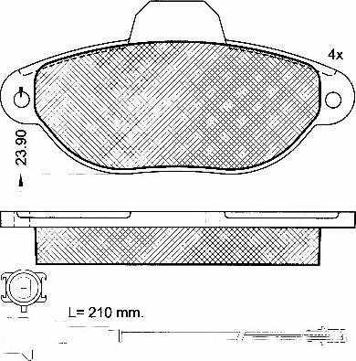 BSF 10799 - Kit de plaquettes de frein, frein à disque cwaw.fr