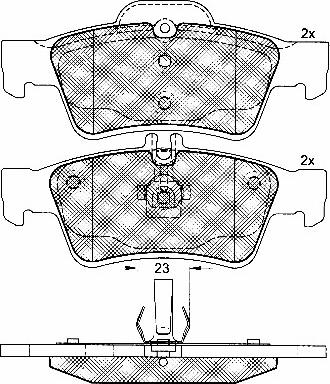 BSF 10793 - Kit de plaquettes de frein, frein à disque cwaw.fr