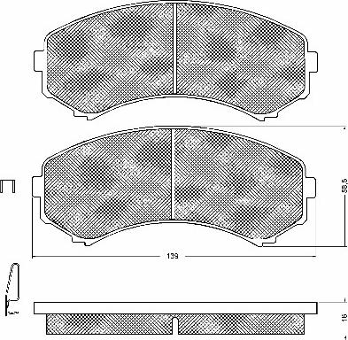 BSF 10749 - Kit de plaquettes de frein, frein à disque cwaw.fr