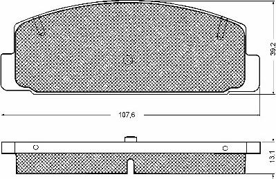 BSF 10746 - Kit de plaquettes de frein, frein à disque cwaw.fr