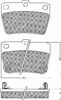 BSF 10748 - Kit de plaquettes de frein, frein à disque cwaw.fr