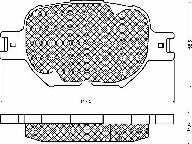 BSF 10747 - Kit de plaquettes de frein, frein à disque cwaw.fr