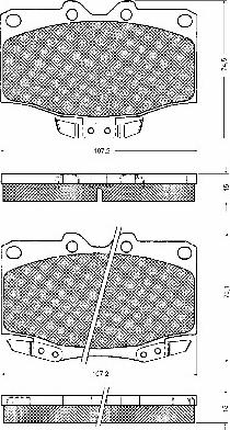 BSF 10755 - Kit de plaquettes de frein, frein à disque cwaw.fr