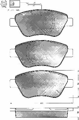 BSF 10750 - Kit de plaquettes de frein, frein à disque cwaw.fr