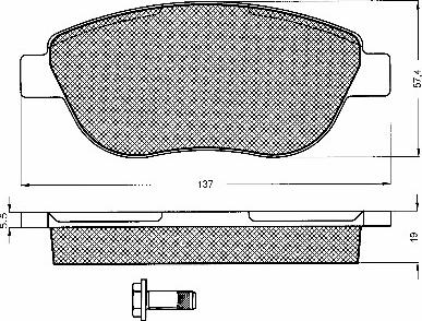 BSF 10751 - Kit de plaquettes de frein, frein à disque cwaw.fr