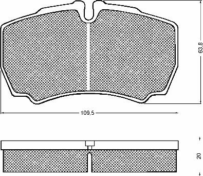 BSF 10752 - Kit de plaquettes de frein, frein à disque cwaw.fr