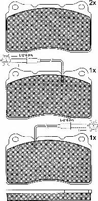 BSF 10768 - Kit de plaquettes de frein, frein à disque cwaw.fr