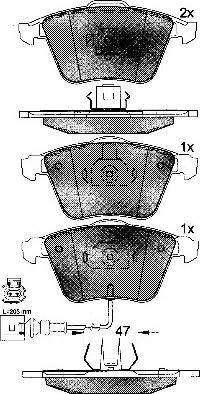 BSF 10763 - Kit de plaquettes de frein, frein à disque cwaw.fr