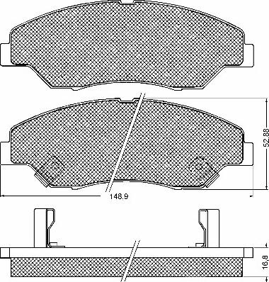 BSF 10709 - Kit de plaquettes de frein, frein à disque cwaw.fr