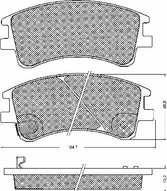 BSF 10705 - Kit de plaquettes de frein, frein à disque cwaw.fr