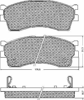 BOSCH 0 986 AB1 211 - Kit de plaquettes de frein, frein à disque cwaw.fr