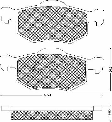 BSF 10702 - Kit de plaquettes de frein, frein à disque cwaw.fr