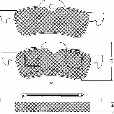 BSF 10719 - Kit de plaquettes de frein, frein à disque cwaw.fr