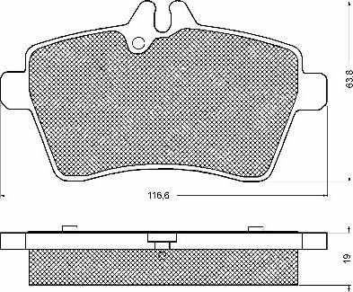 BSF 10715 - Kit de plaquettes de frein, frein à disque cwaw.fr