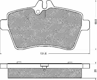 BSF 10716 - Kit de plaquettes de frein, frein à disque cwaw.fr