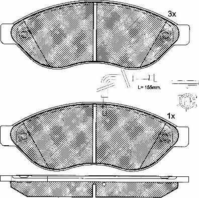 BSF 10785 - Kit de plaquettes de frein, frein à disque cwaw.fr