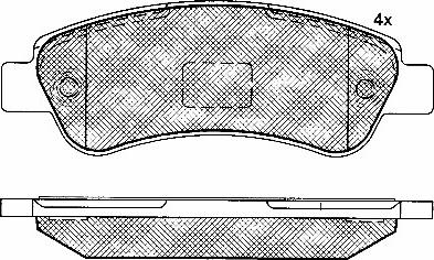 BSF 10786 - Kit de plaquettes de frein, frein à disque cwaw.fr