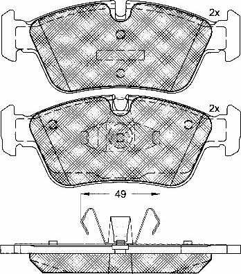 BSF 10780 - Kit de plaquettes de frein, frein à disque cwaw.fr