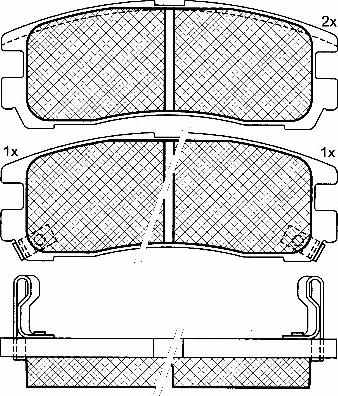 HELLA 8DB 355 006-631 - Kit de plaquettes de frein, frein à disque cwaw.fr