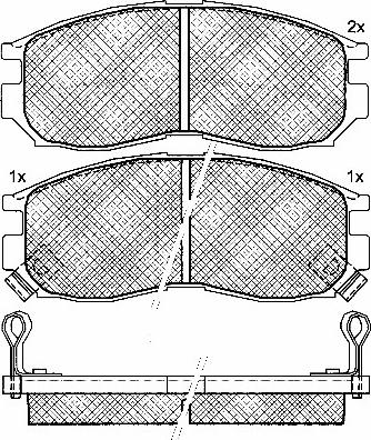 BSF 10787 - Kit de plaquettes de frein, frein à disque cwaw.fr