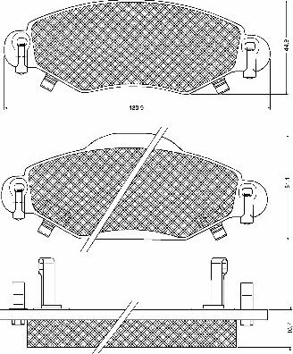 BSF 10734 - Kit de plaquettes de frein, frein à disque cwaw.fr