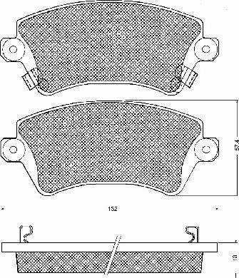 BSF 10735 - Kit de plaquettes de frein, frein à disque cwaw.fr