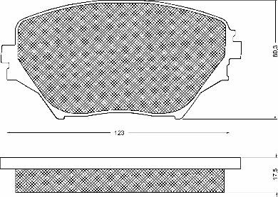 BSF 10736 - Kit de plaquettes de frein, frein à disque cwaw.fr