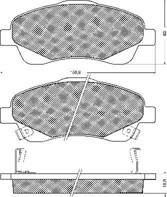 BSF 10731 - Kit de plaquettes de frein, frein à disque cwaw.fr